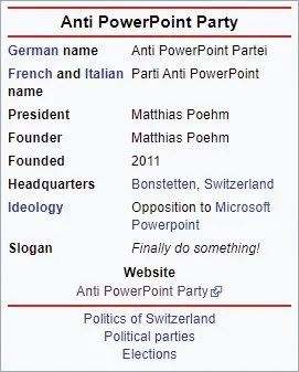 Anti PowerPoint Party