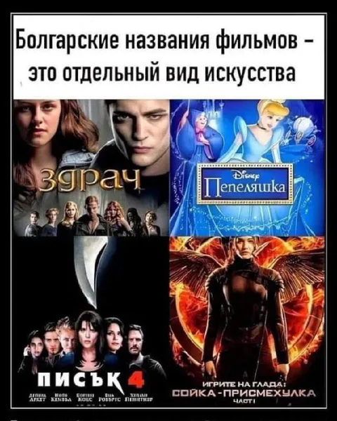 Българските заглавия на филми