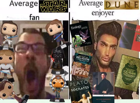 Average Star Wars Fan vs Dune Enjoyer
