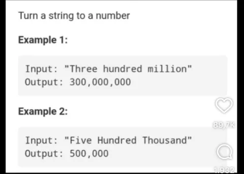 Turn a String to a Number