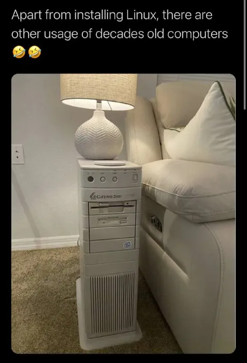 Vintage Computer Lamp Stand
