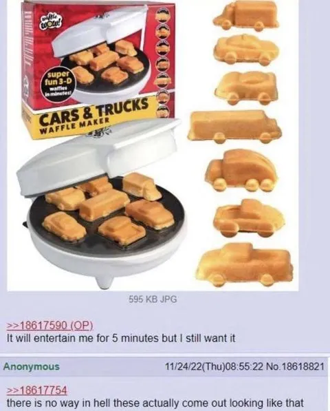 Cars and Trucks Waffle Maker
