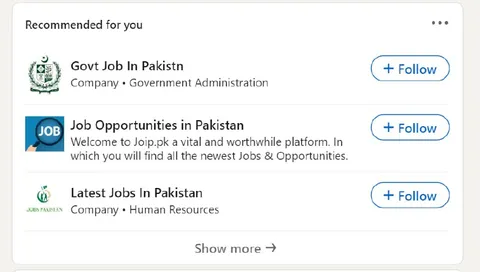 LinkedIn Jobs in Pakistan