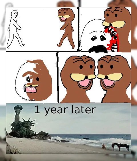 One Year Later Beaver Comic