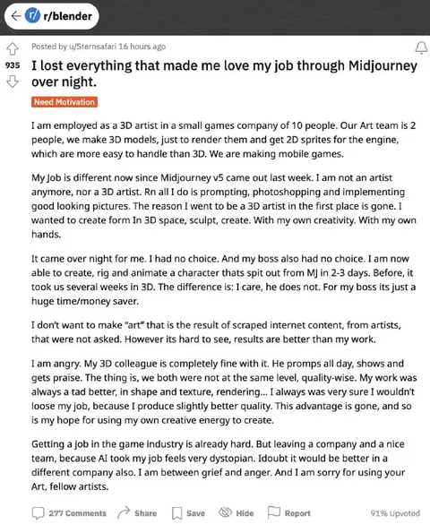 I Lost Everything Through Midjourney