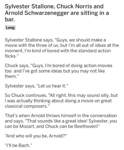 Arnold Says He'll Be Bach