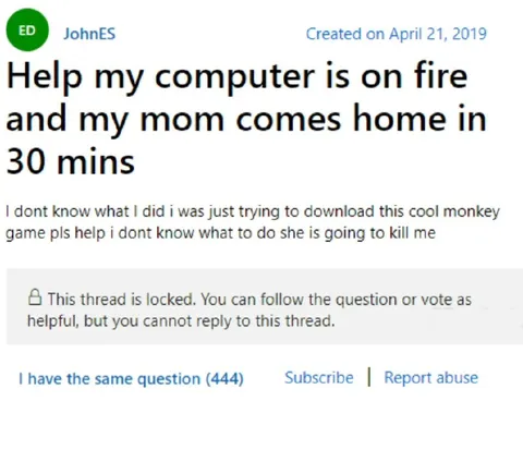 Computer Is On Fire
