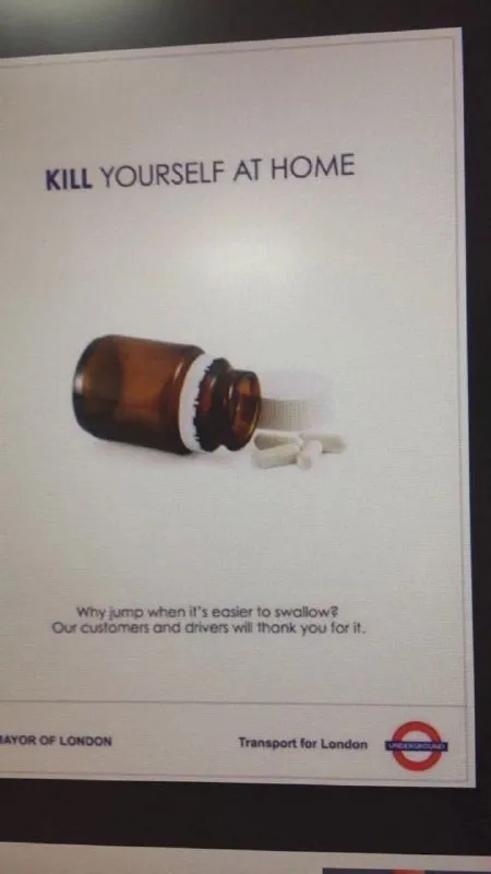 Kill Yourself at Home Transit Poster