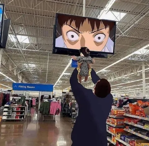 Anime Face in the Store