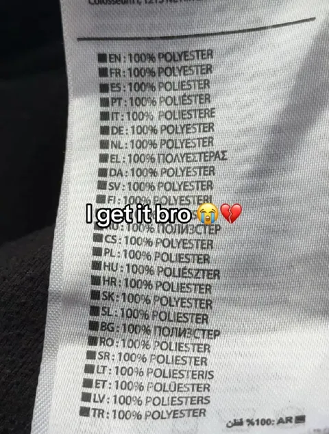 I Get It Bro Polyester Label