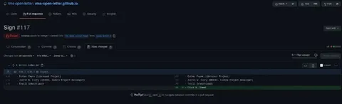GitHub Signatory Diff Joke