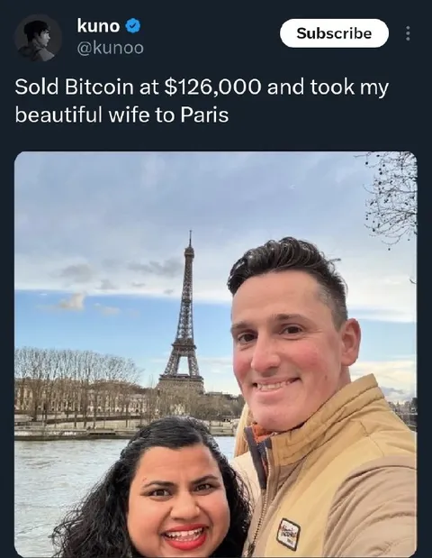 Sold Bitcoin, Took Wife to Paris