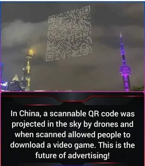 QR Code in the Sky