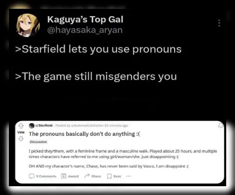 Starfield Pronouns Don't Work