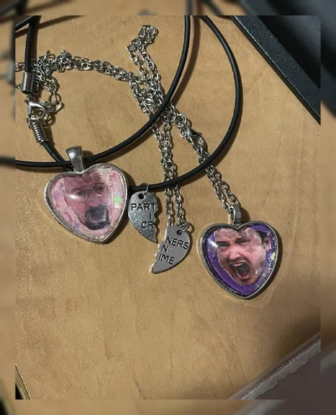 Partner's Crime Heart Necklace