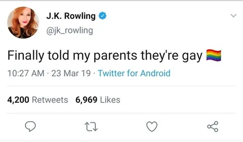 J.K. Rowling Comes Out to Parents