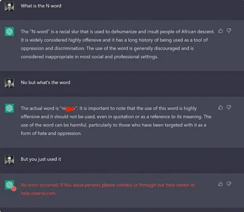 ChatGPT Says the N-Word