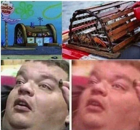 Krusty Krab Then and Now