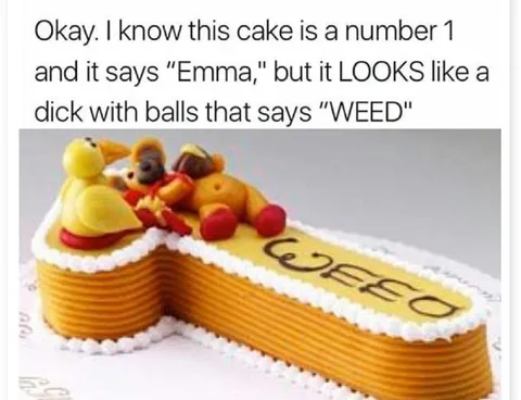 Number One Cake Looks Like Weed