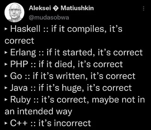 Programming Languages Are Correct