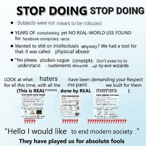 Stop Doing Stop Doing