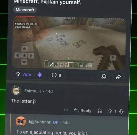 Minecraft Explains the Letter J