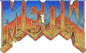 Логотип DOOM в огне