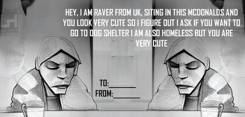 Homeless Raver McDonald's Note
