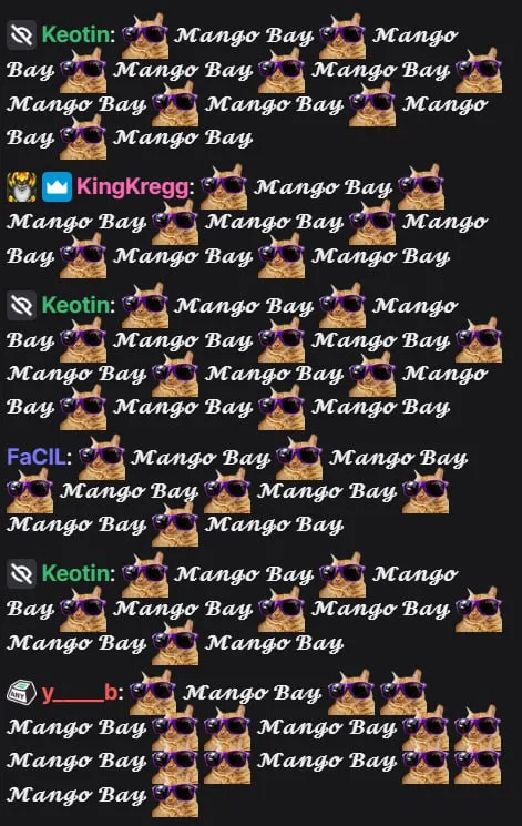 Mango Bay Cat Spam
