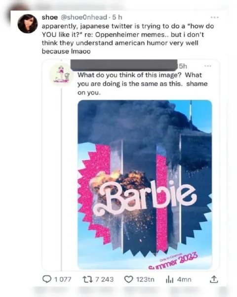 Japanese Twitter Oppenheimer Meme Response