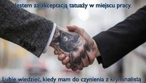 Tatuaże w miejscu pracy
