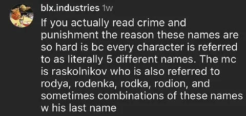 Raskolnikov Has Too Many Names