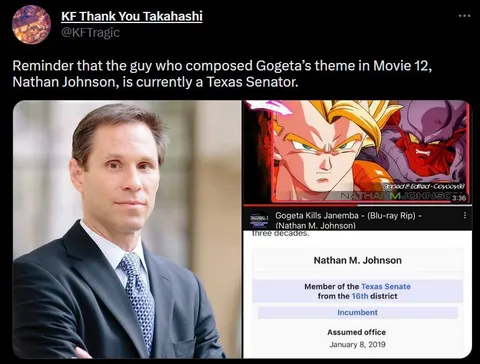 Gogeta Theme Composer Became Senator