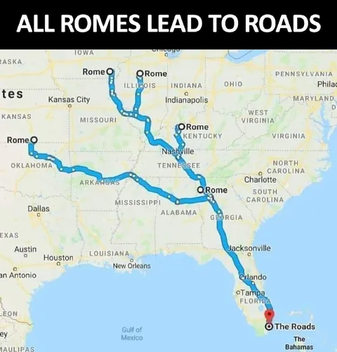 All Roads Lead to the Roads