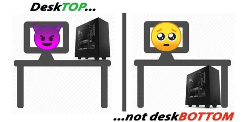 Desktop Not Desk Bottom