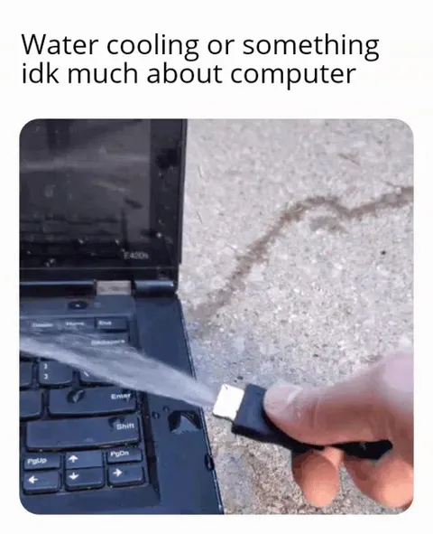 Water Cooling the Laptop