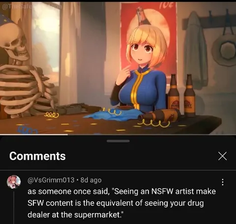 NSFW Artist Makes SFW Content