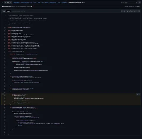 Cherrygram Firebase Logging Code