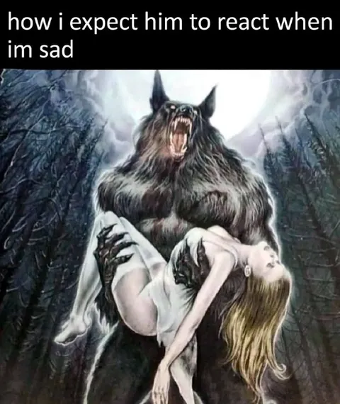 Werewolf Comforts Sad Girl