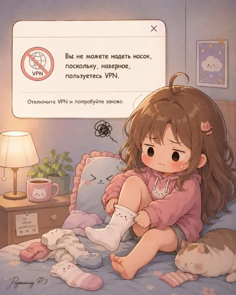 Носок не надевается из-за VPN