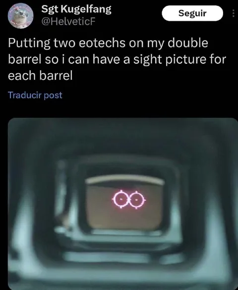 Double Barrel Dual Sights