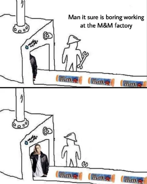 Eminem at the M&M Factory