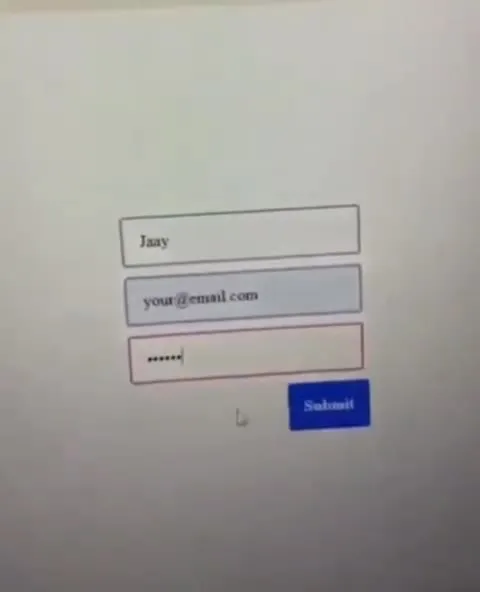 Password Entry and Submit