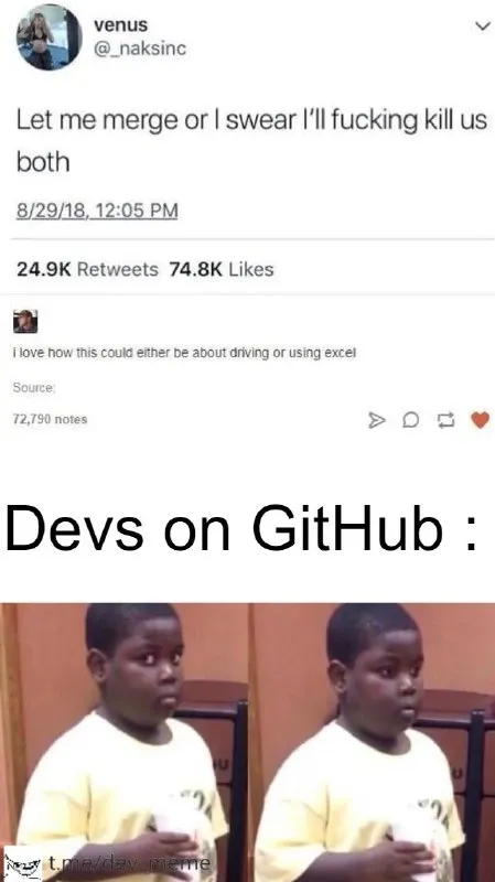 Devs on GitHub merge conflict