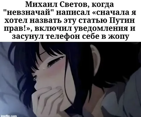 Михаил Светов спрятал телефон