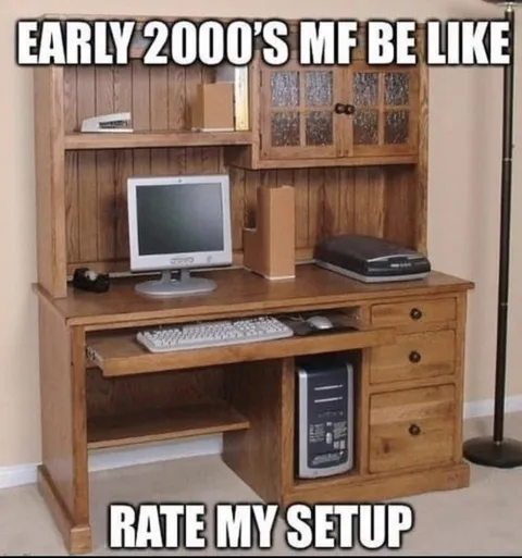 Early 2000s Computer Setup