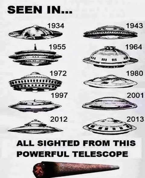 UFOs Seen Through a Telescope