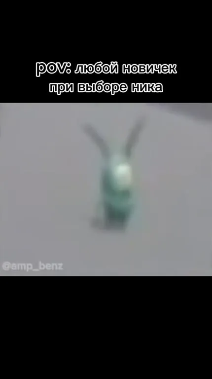 Новичек при выборе ника