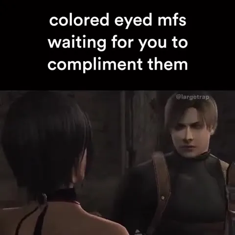 Colored-Eyed People Waiting for Compliments
