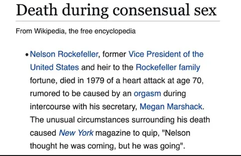 Nelson Rockefeller Coming Joke